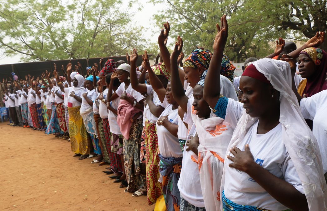 Les VEC prêtant serment à Tchamba